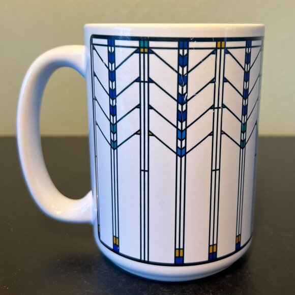 Frank Lloyd Wright Collection Ceramic Mug ~ Ennis House Window Pattern ~  Design - Picture 1 of 14